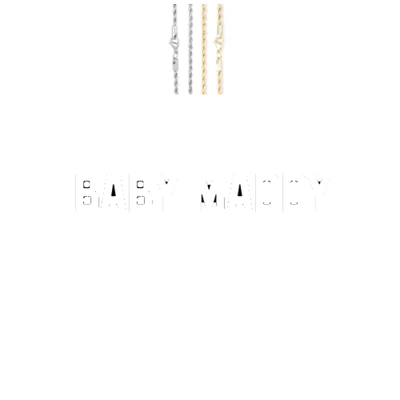 Custom Letters Baguette Two Layer Necklace sold by The GUU Shop