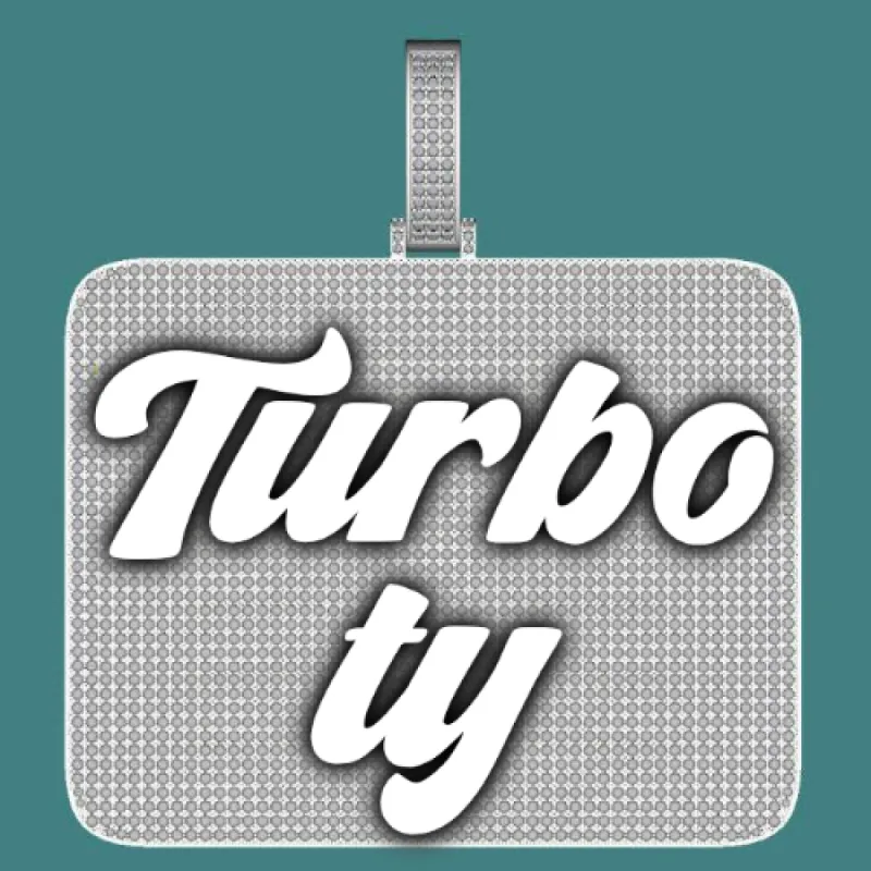 CUSTOM LETTER NECKLACE 3D BIG SQUARE sold by The GUU Shop