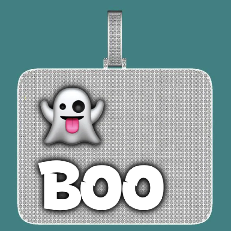 CUSTOM LETTER NECKLACE 3D BIG SQUARE sold by The GUU Shop