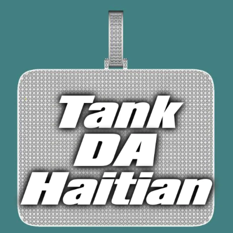 CUSTOM LETTER NECKLACE 3D BIG SQUARE sold by The GUU Shop