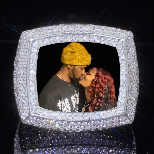 3D CUSTOM PICTURE ICED RING sold by The GUU Shop