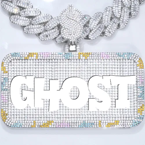 CUSTOM LETTER NECKLACE 3D COLORFUL SQUARE sold by The GUU Shop