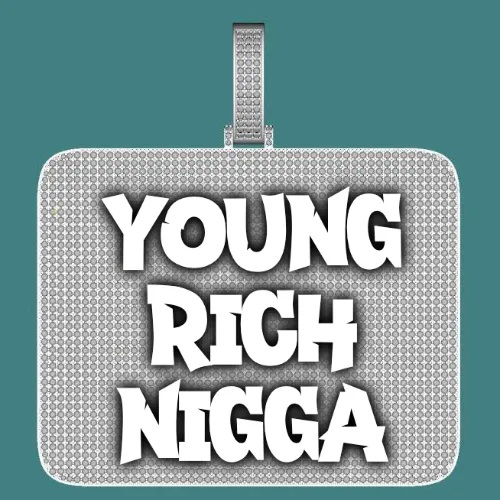 CUSTOM LETTER NECKLACE 3D BIG SQUARE sold by The GUU Shop