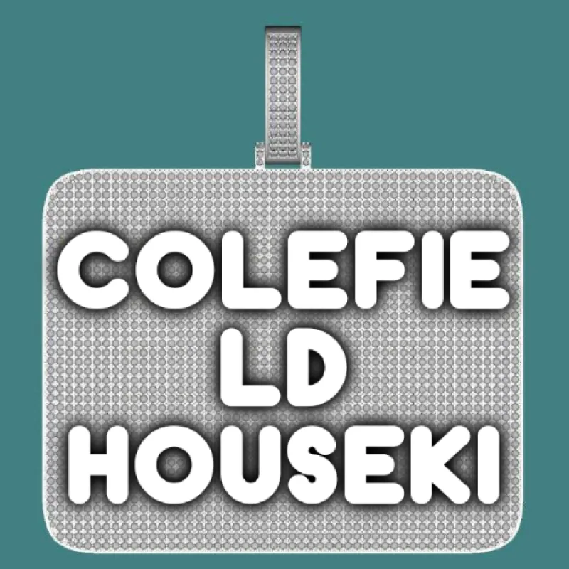 CUSTOM LETTER NECKLACE 3D BIG SQUARE sold by The GUU Shop