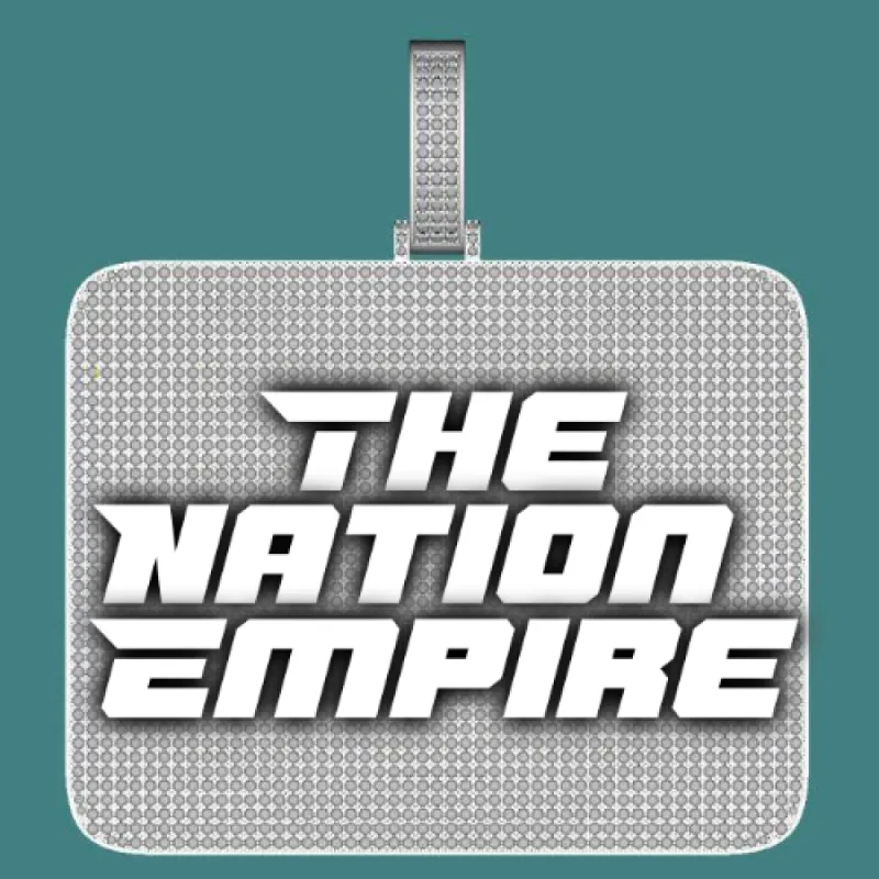 CUSTOM LETTER NECKLACE 3D BIG SQUARE sold by The GUU Shop