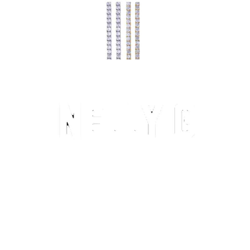 Custom Letters Baguette Two Layer Necklace made by The GUU Shop