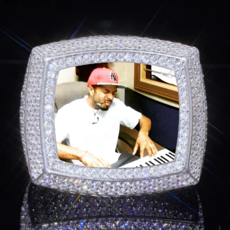 3D CUSTOM PICTURE ICED RING sold by The GUU Shop