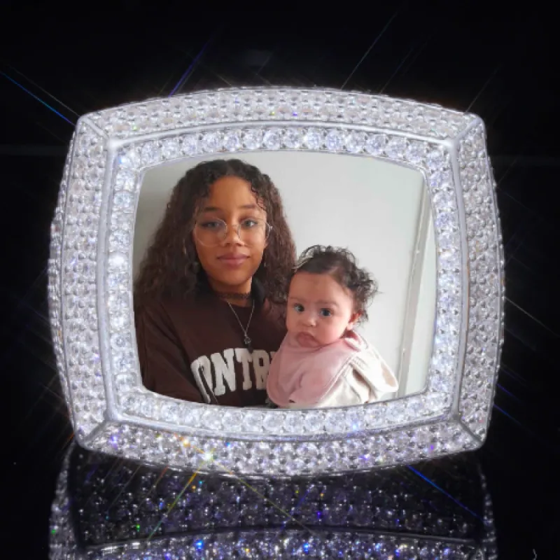 3D CUSTOM PICTURE ICED RING sold by The GUU Shop