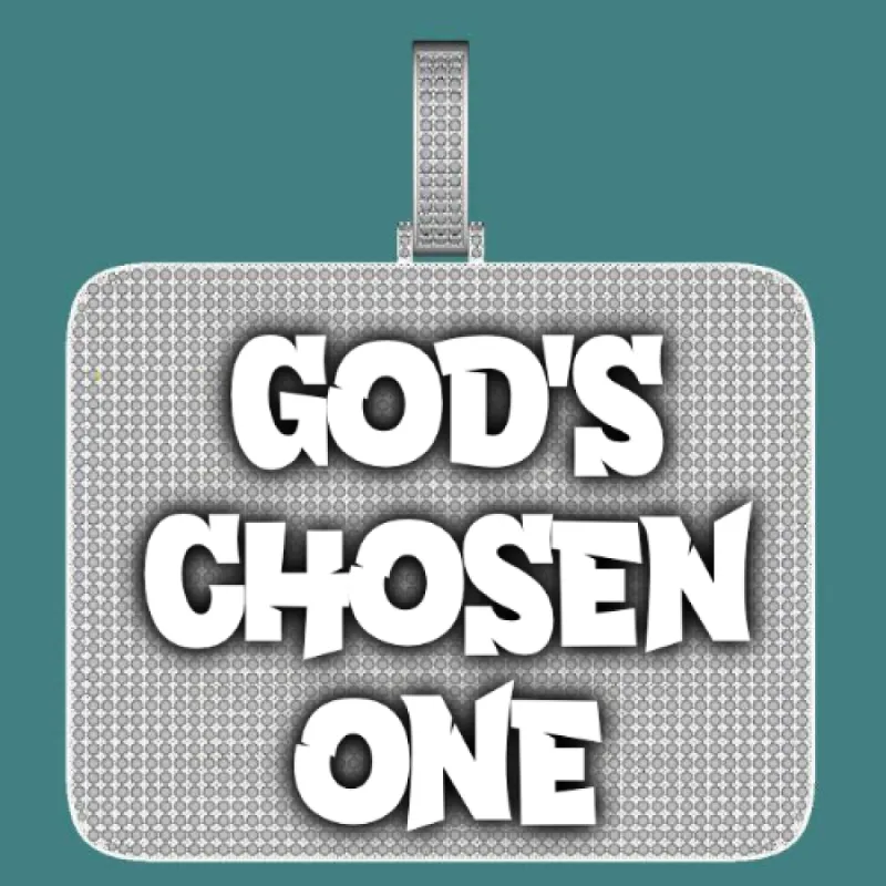 CUSTOM LETTER NECKLACE 3D BIG SQUARE sold by The GUU Shop