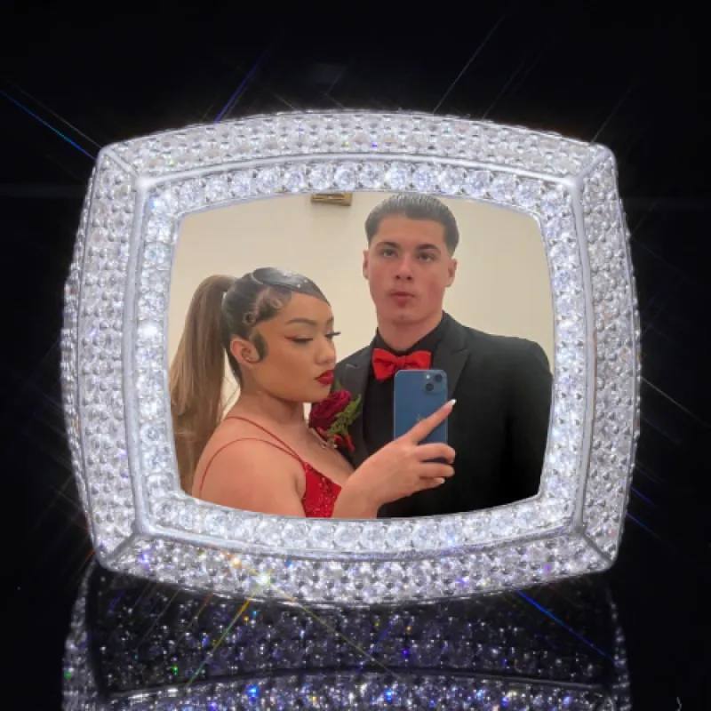 3D CUSTOM PICTURE ICED RING sold by The GUU Shop