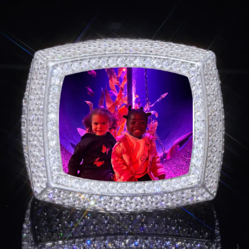 3D CUSTOM PICTURE ICED RING sold by The GUU Shop
