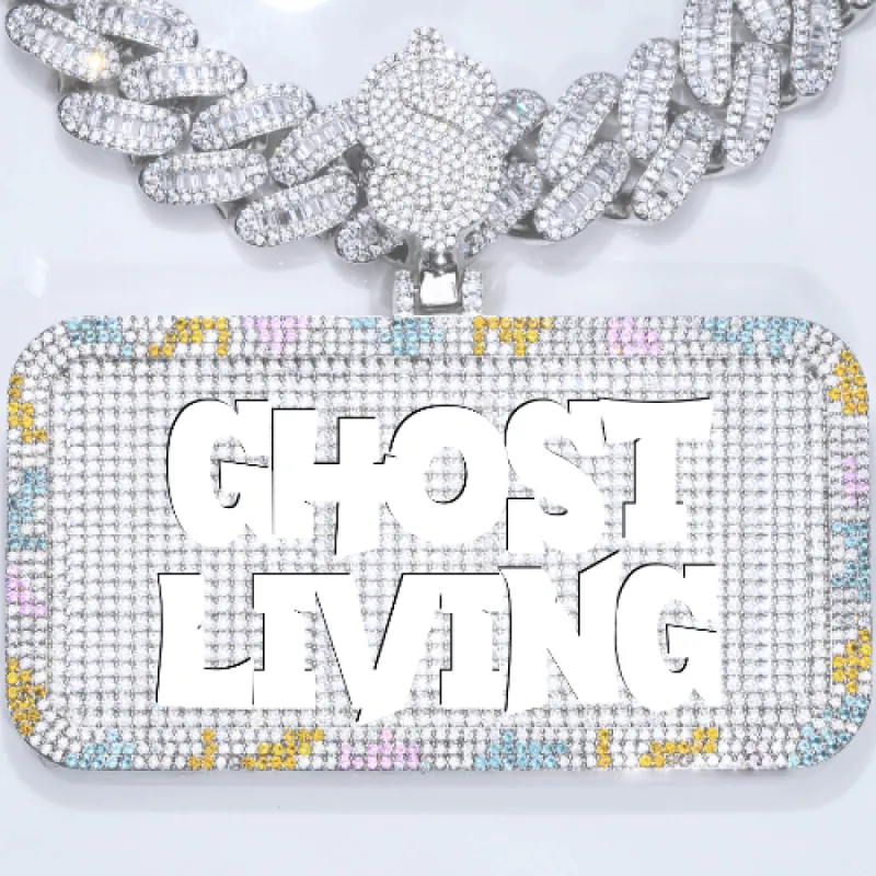 CUSTOM LETTER NECKLACE 3D COLORFUL SQUARE sold by The GUU Shop