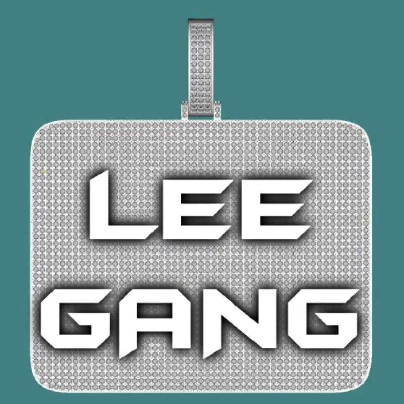 CUSTOM LETTER NECKLACE 3D BIG SQUARE sold by The GUU Shop