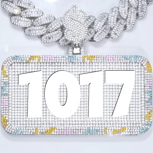 CUSTOM LETTER NECKLACE 3D COLORFUL SQUARE sold by The GUU Shop