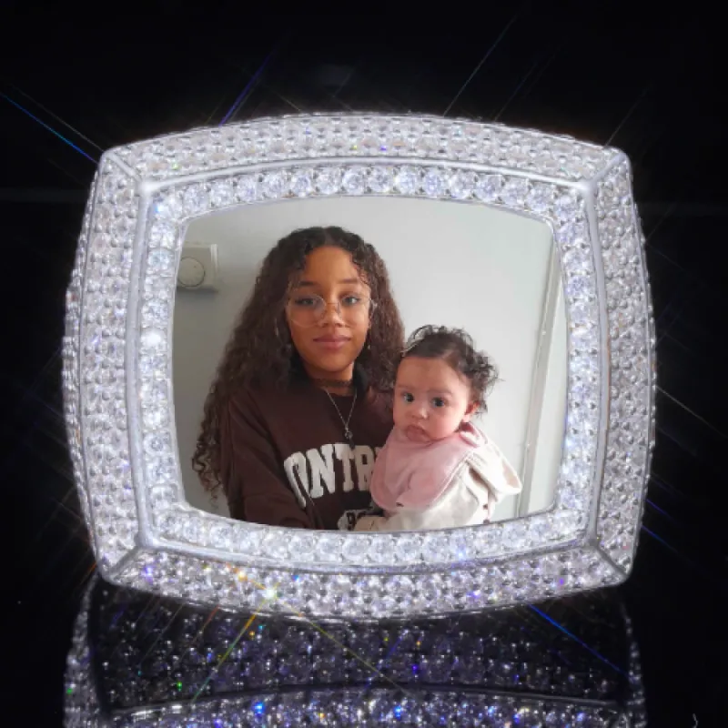 3D CUSTOM PICTURE ICED RING sold by The GUU Shop