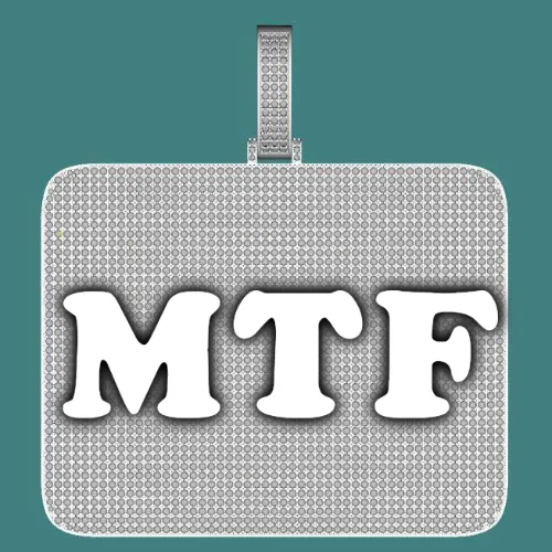 CUSTOM LETTER NECKLACE 3D BIG SQUARE sold by The GUU Shop