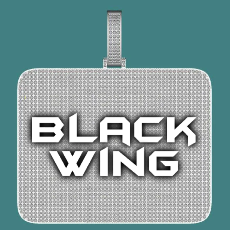 CUSTOM LETTER NECKLACE 3D BIG SQUARE sold by The GUU Shop