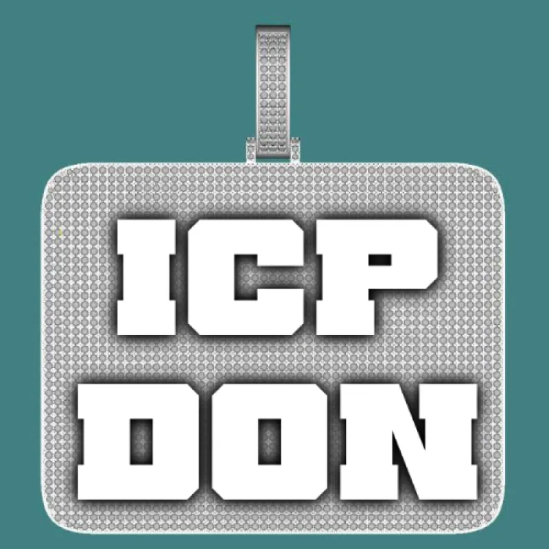 CUSTOM LETTER NECKLACE 3D BIG SQUARE sold by The GUU Shop