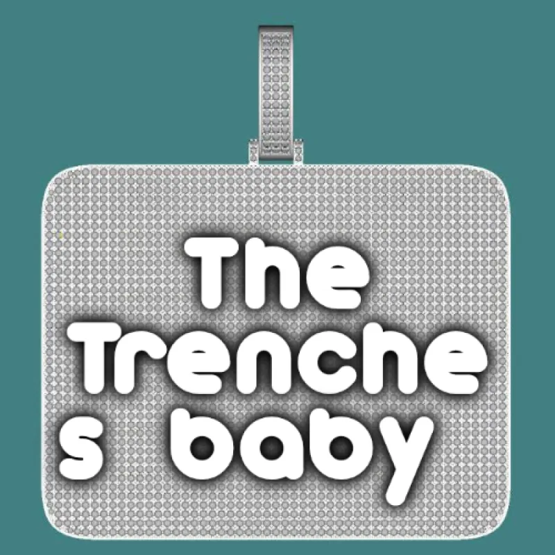 CUSTOM LETTER NECKLACE 3D BIG SQUARE sold by The GUU Shop