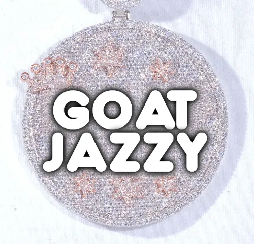 CUSTOM LETTER NECKLACE 3D BIG CROWN DISC sold by The GUU Shop