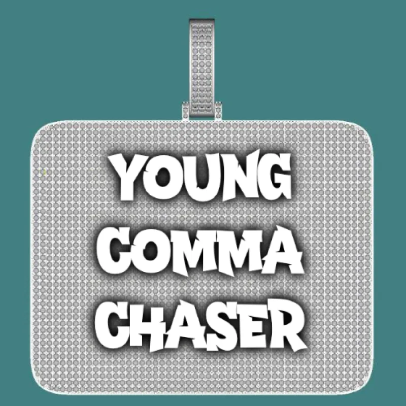 CUSTOM LETTER NECKLACE 3D BIG SQUARE sold by The GUU Shop
