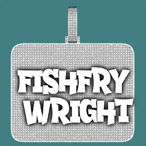 CUSTOM LETTER NECKLACE 3D BIG SQUARE sold by The GUU Shop