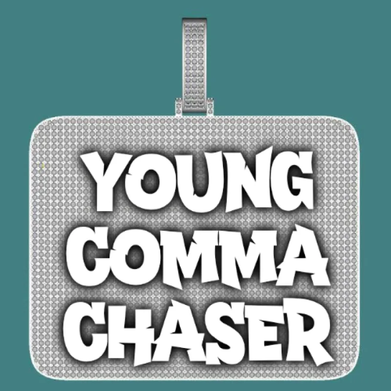 CUSTOM LETTER NECKLACE 3D BIG SQUARE sold by The GUU Shop