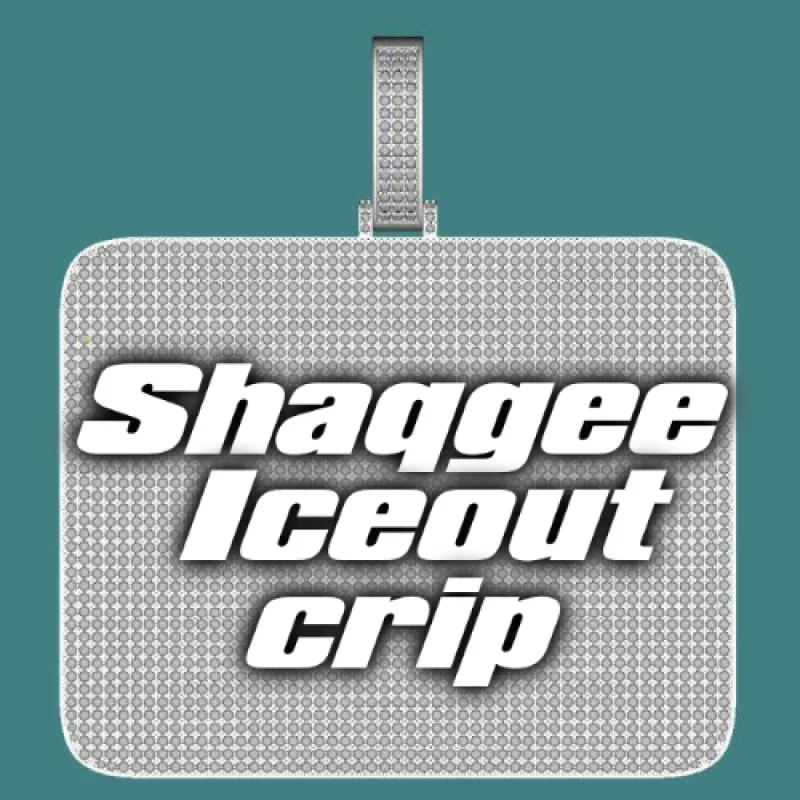 CUSTOM LETTER NECKLACE 3D BIG SQUARE sold by The GUU Shop