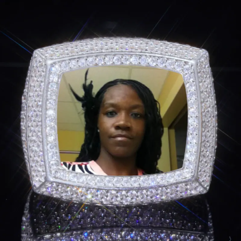 3D CUSTOM PICTURE ICED RING sold by The GUU Shop