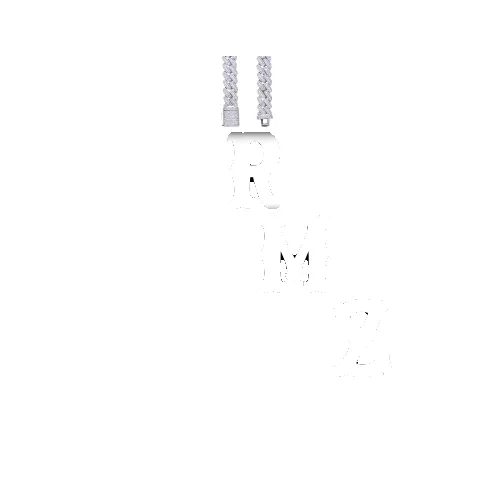 Custom Letters Freibeuter Font Necklace sold by The GUU Shop