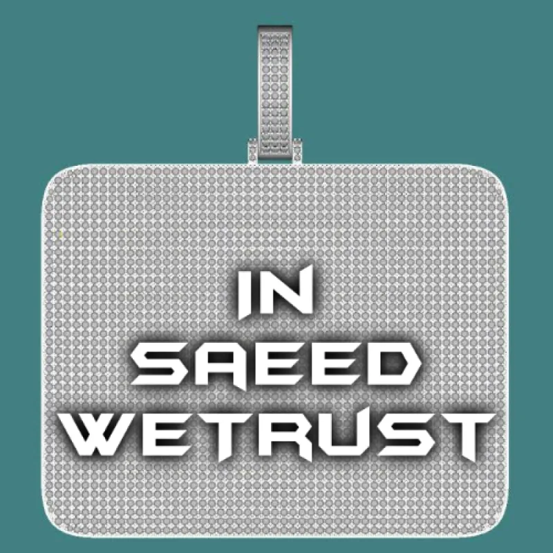 CUSTOM LETTER NECKLACE 3D BIG SQUARE sold by The GUU Shop