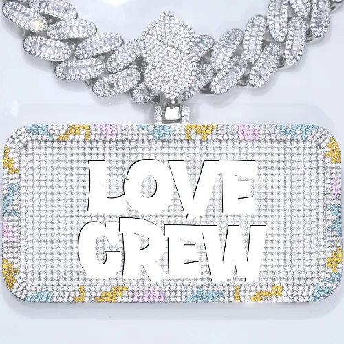 CUSTOM LETTER NECKLACE 3D COLORFUL SQUARE sold by The GUU Shop