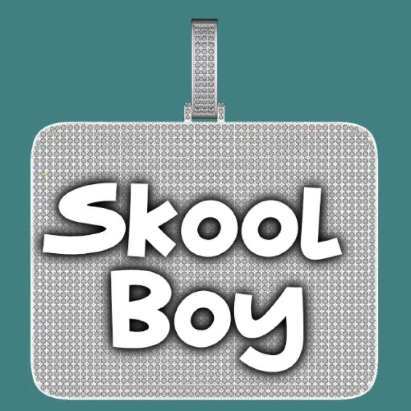 CUSTOM LETTER NECKLACE 3D BIG SQUARE sold by The GUU Shop