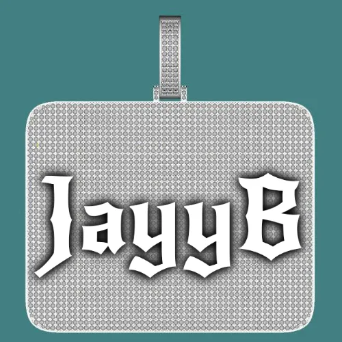 CUSTOM LETTER NECKLACE 3D BIG SQUARE sold by The GUU Shop