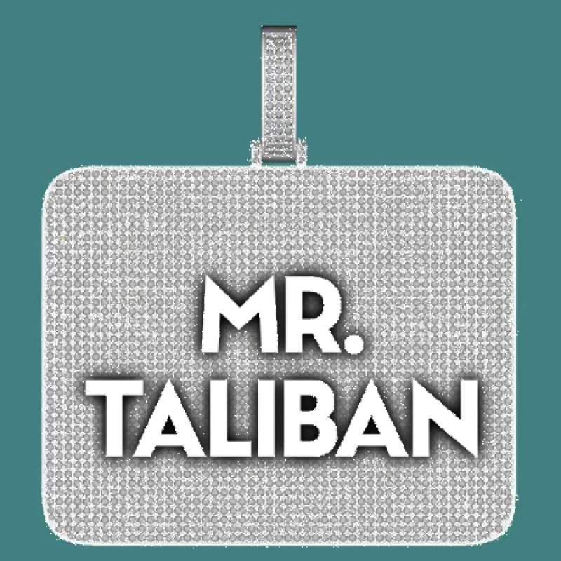 CUSTOM LETTER NECKLACE 3D BIG SQUARE sold by The GUU Shop