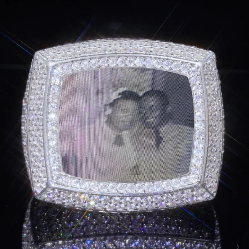 3D CUSTOM PICTURE ICED RING sold by The GUU Shop