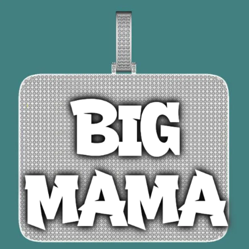 CUSTOM LETTER NECKLACE 3D BIG SQUARE sold by The GUU Shop