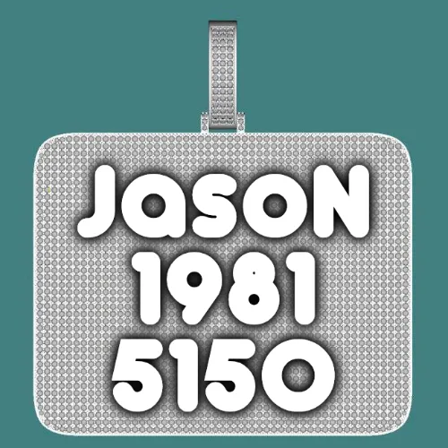 CUSTOM LETTER NECKLACE 3D BIG SQUARE sold by The GUU Shop