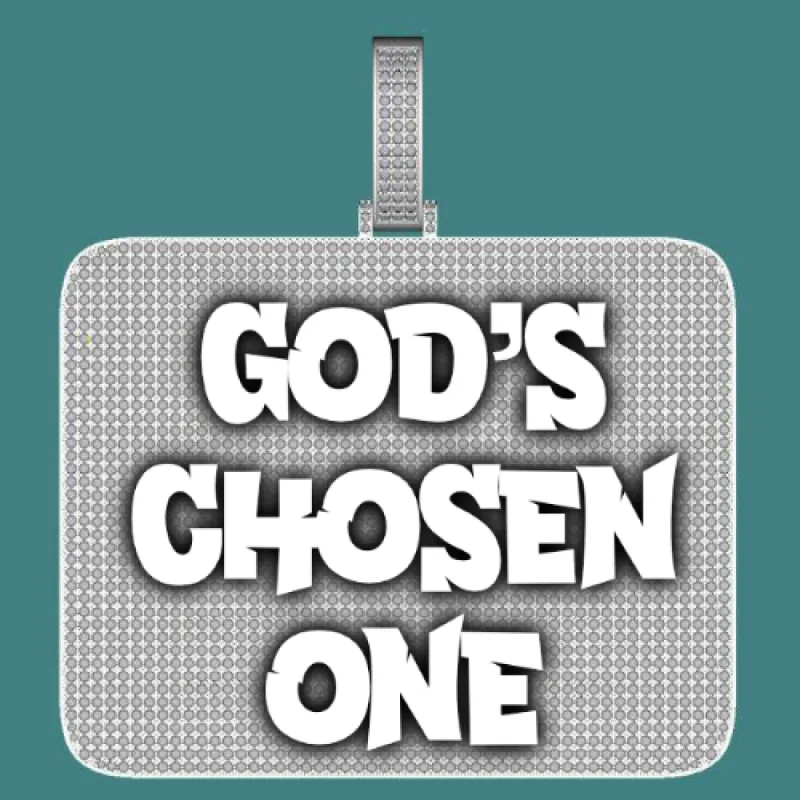 CUSTOM LETTER NECKLACE 3D BIG SQUARE sold by The GUU Shop