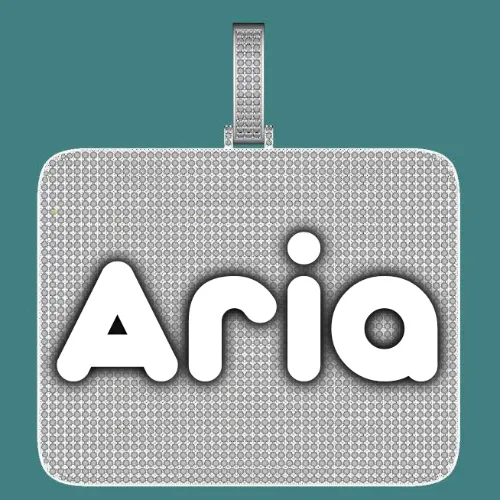 CUSTOM LETTER NECKLACE 3D BIG SQUARE sold by The GUU Shop