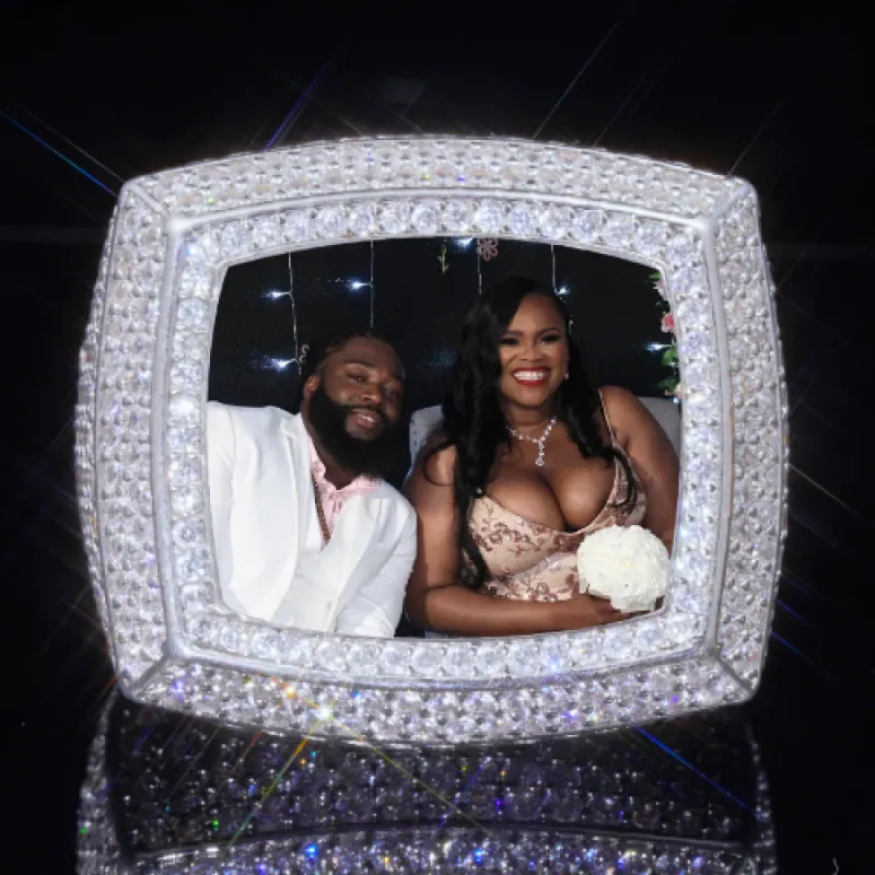 3D CUSTOM PICTURE ICED RING sold by The GUU Shop