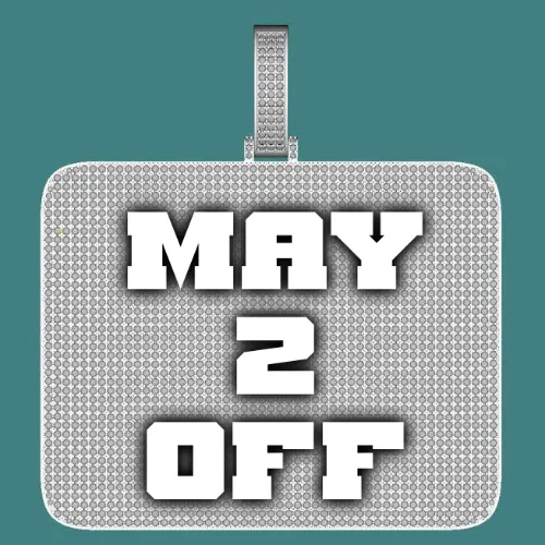 CUSTOM LETTER NECKLACE 3D BIG SQUARE sold by The GUU Shop