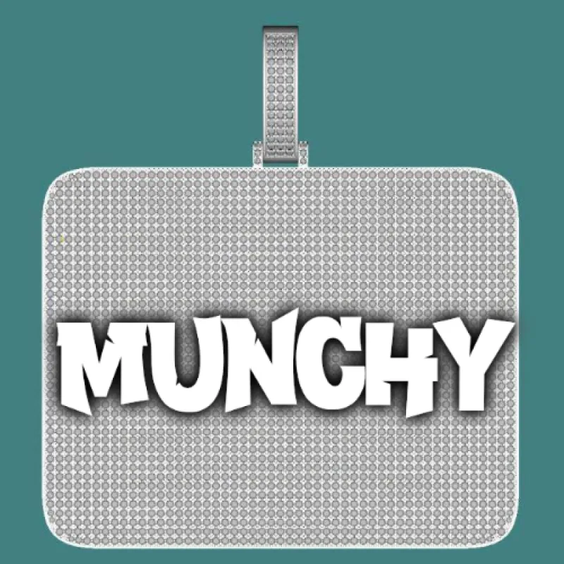 CUSTOM LETTER NECKLACE 3D BIG SQUARE sold by The GUU Shop