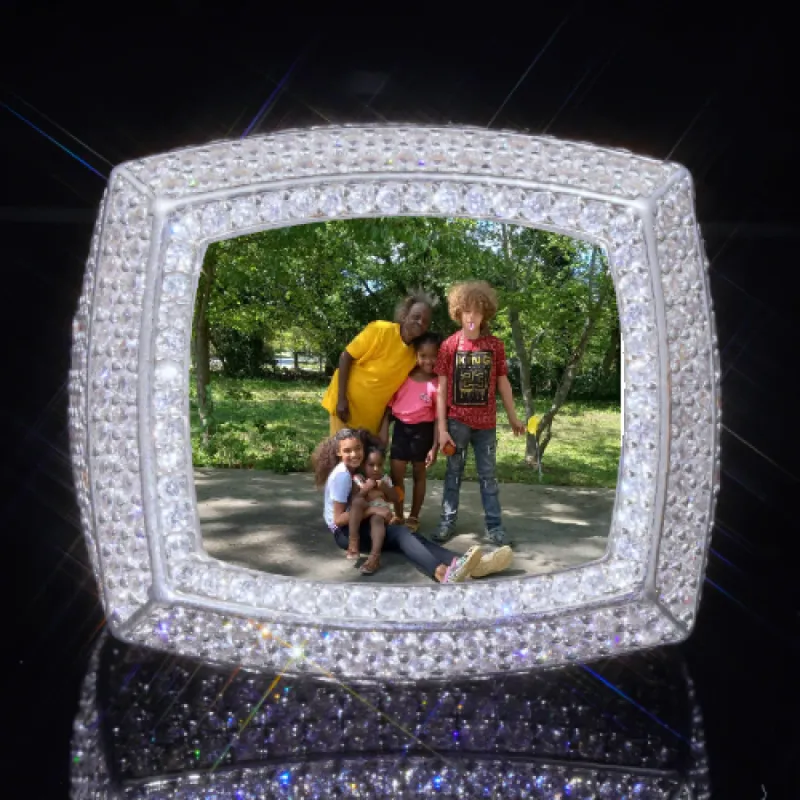 3D CUSTOM PICTURE ICED RING sold by The GUU Shop