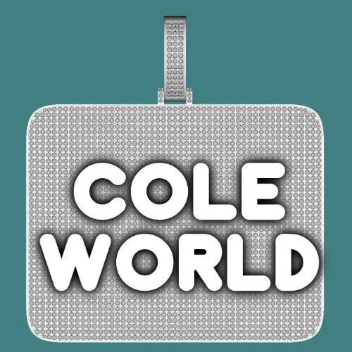 CUSTOM LETTER NECKLACE 3D BIG SQUARE sold by The GUU Shop