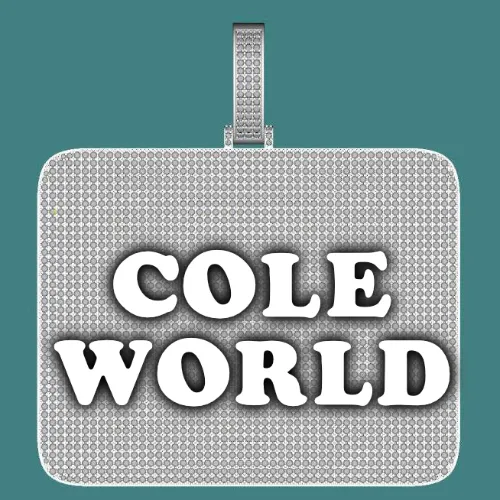 CUSTOM LETTER NECKLACE 3D BIG SQUARE sold by The GUU Shop