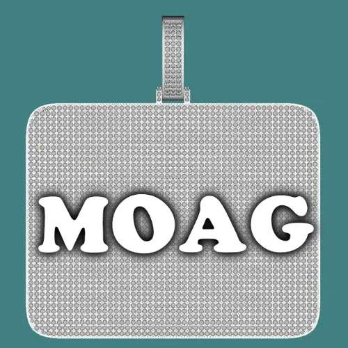 CUSTOM LETTER NECKLACE 3D BIG SQUARE sold by The GUU Shop