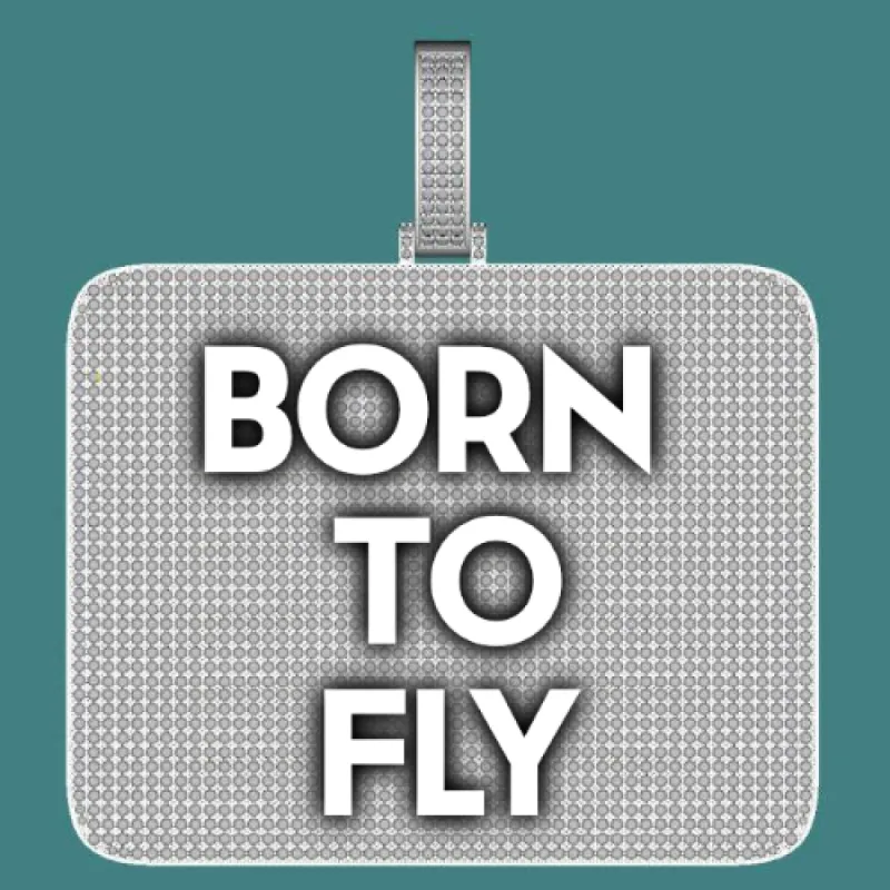 CUSTOM LETTER NECKLACE 3D BIG SQUARE sold by The GUU Shop