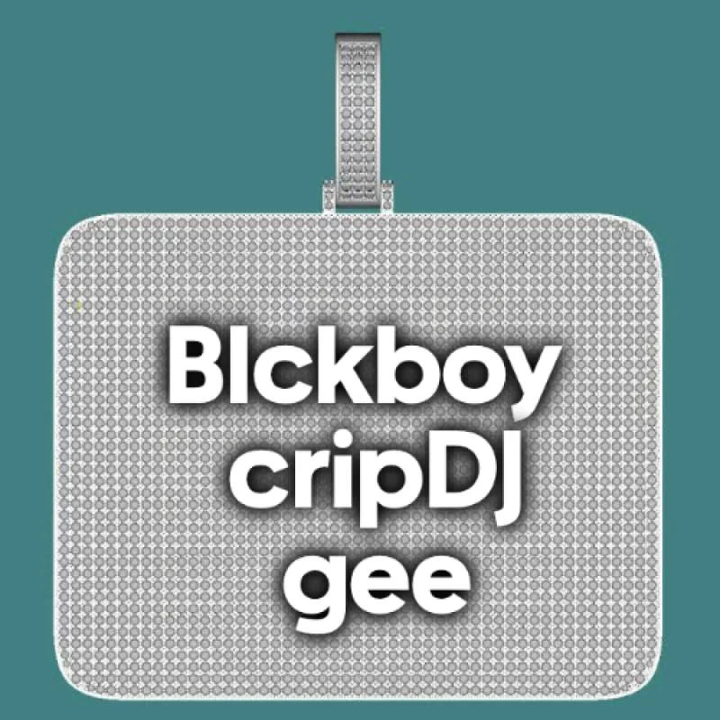 CUSTOM LETTER NECKLACE 3D BIG SQUARE sold by The GUU Shop