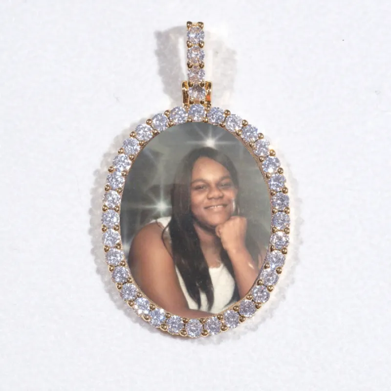 3D Oval Custom Picture Pendant sold by The GUU Shop